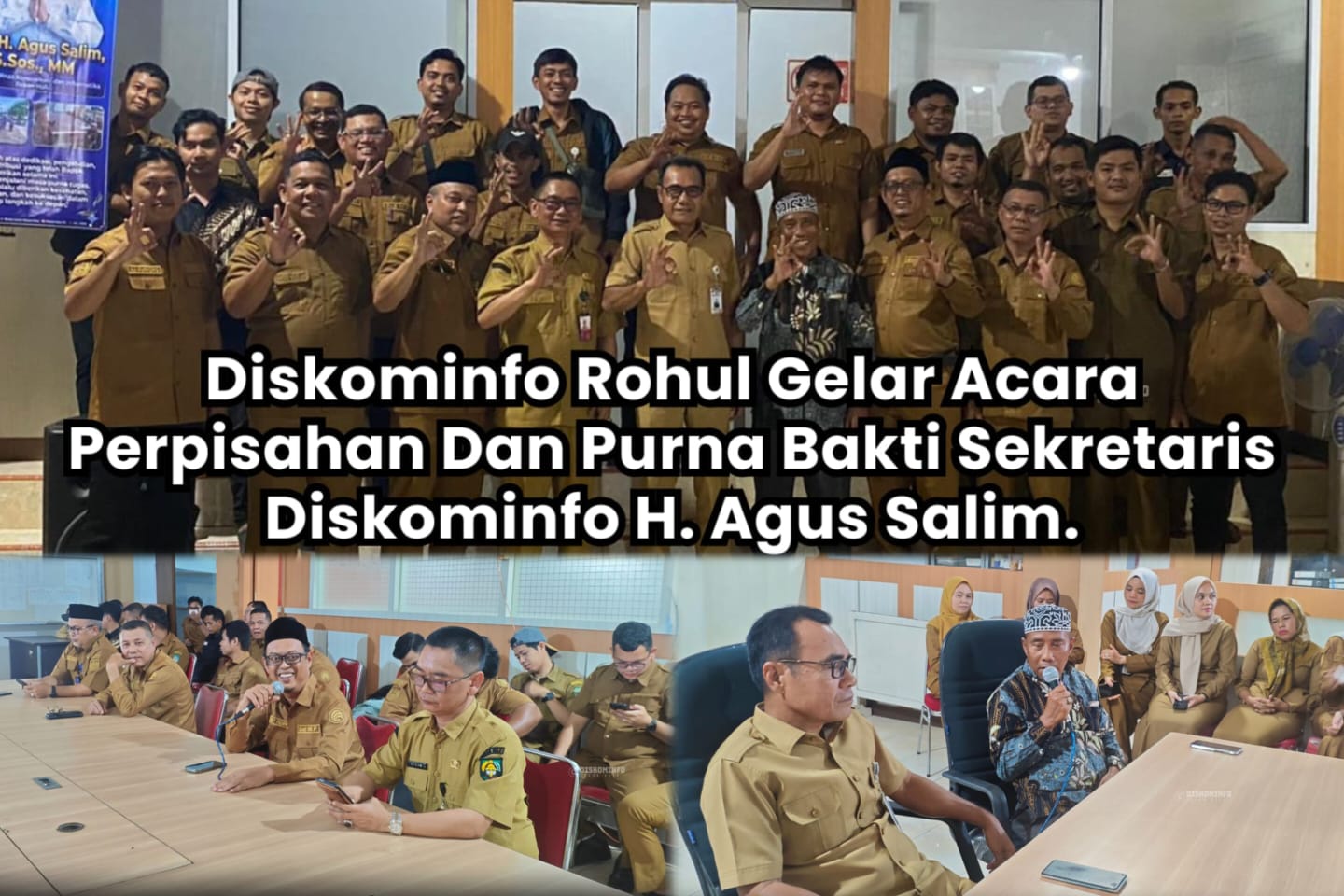 Perpisahan Sekretaris Diskominfo Rohul
