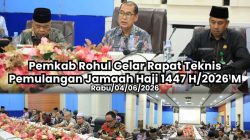 Gelar Rapat Teknis, Pemkab Rohul Matangkan Skema Pemulangan Jamaah Haji 1447 H/ 2026 M