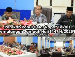 Gelar Rapat Teknis, Pemkab Rohul Matangkan Skema Pemulangan Jamaah Haji 1447 H/ 2026 M