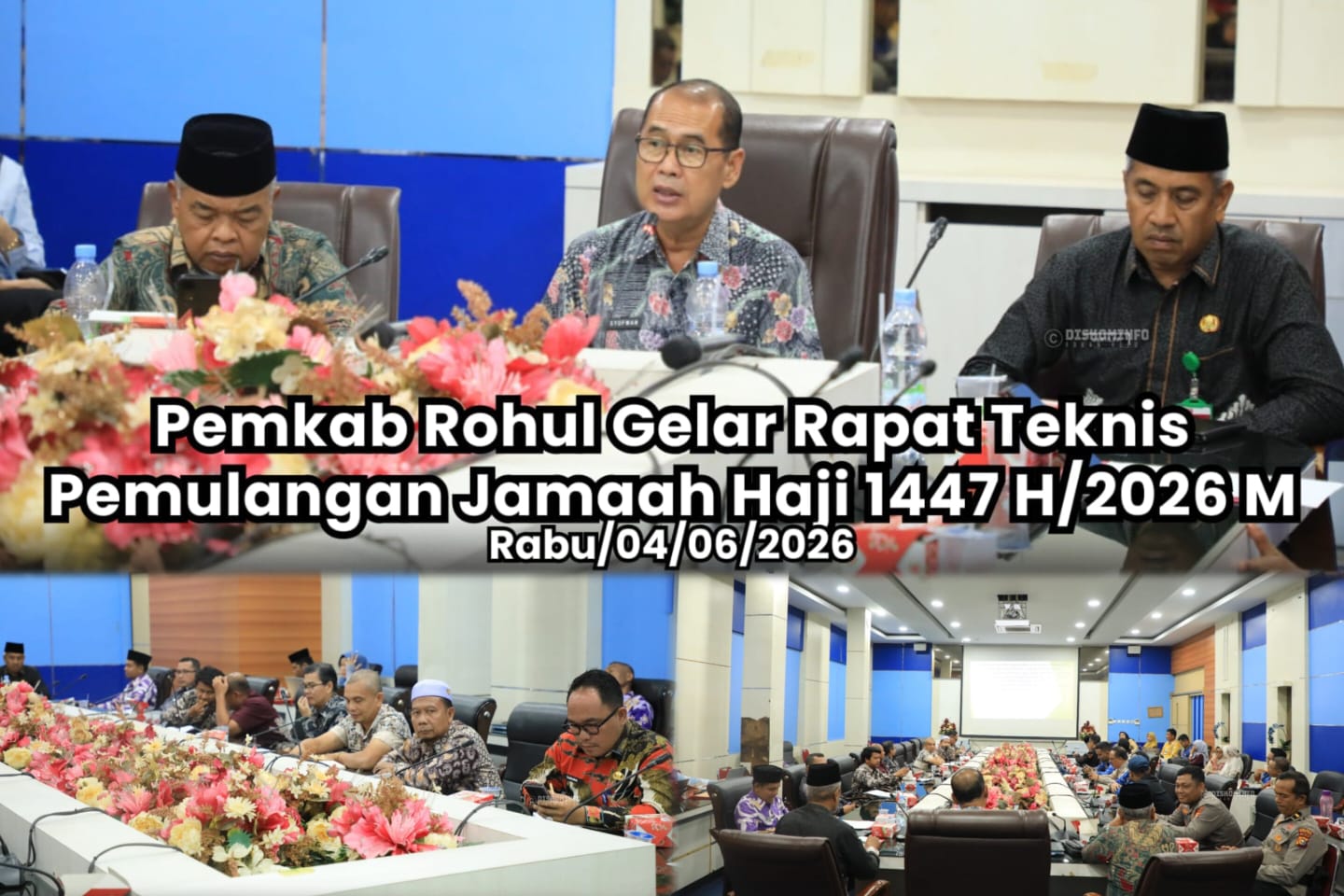 Rapat Teknis Pemulangan Jamaah Haji Rohul