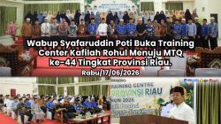Jelang MTQ ke-44 Tingkat Provinsi Riau di Kuansing, Wabup Syafaruddin Poti Buka Training Center Kafilah Rohul