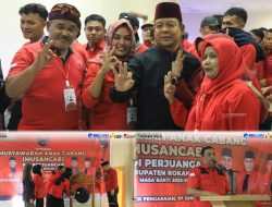 Buka Musancab PDI Perjuangan Rohul, Wabup Syafaruddin Poti: Tingkatkan Soliditas Kader dan Penguatan Struktur Partai