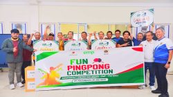 Pianisril-Zulkifli Ali Juara, PWI Riau-SKK Migas-EMP Sukses Gelar Fun Pingpong