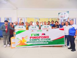 Pianisril-Zulkifli Ali Juara, PWI Riau-SKK Migas-EMP Sukses Gelar Fun Pingpong