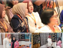 Ketua TP PKK Rohul Pikat Perhatian Nasional di HUT APKASI Deli Serdang Lewat Batik Khas Daerah