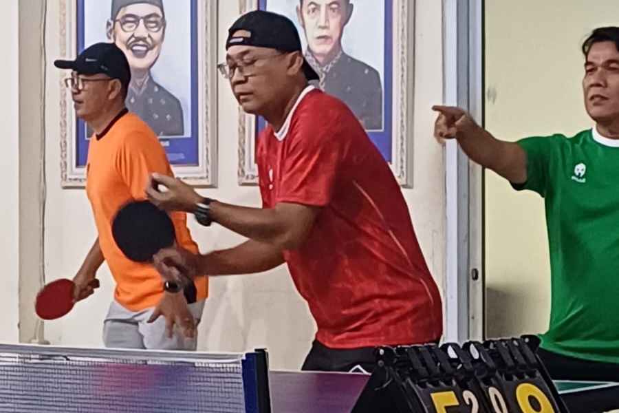 Pertandingan Tenis Meja PWI Riau