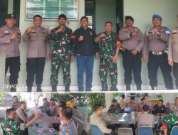 Perkuat Soliditas TNI–Polri, Jajaran Polsek Tandun Silaturahmi ke Pos Ramil 08/Tandun