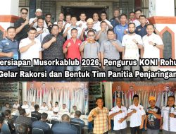 Persiapan Musorkablub 2026, Pengurus KONI Rohul Gelar Rakorsi dan Bentuk Tim Panitia Penjaringan