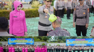 Upacara Kenaikan Pangkat di Polres Rohul