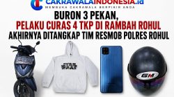 Buron 3 Pekan, Pelaku Curas 4 TKP di Rambah Akhirnya Ditangkap Tim Resmob Polres Rohul