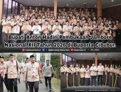 Bupati Rokan Hulu Anton Hadiri Pembukaan Jambore Nasional XII Tahun 2026 di Buperta Cibubur