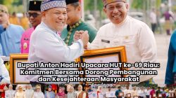 Bersatu dalam Keberagaman, Bupati Anton Hadiri Upacara HUT ke-69 Provinsi Riau