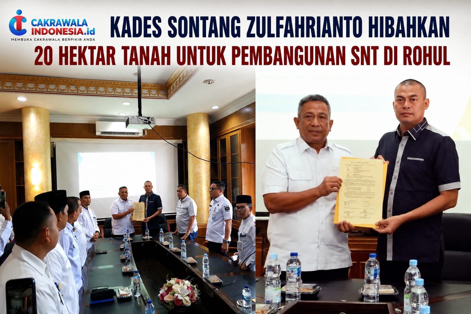 Kades Sontang Hibah Tanah 20 Hektar