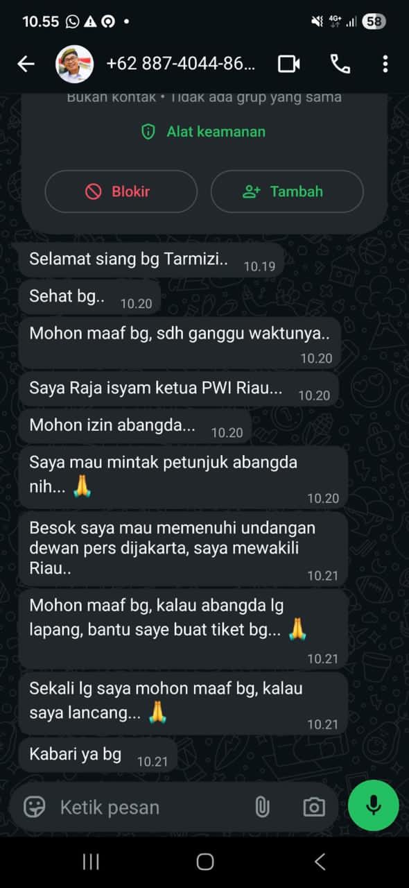 Akun WA Palsu