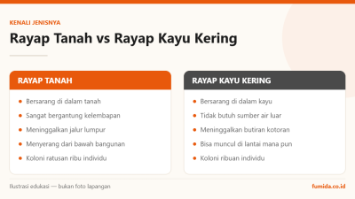 Rayap Tanah dan Rayap Kayu Kering