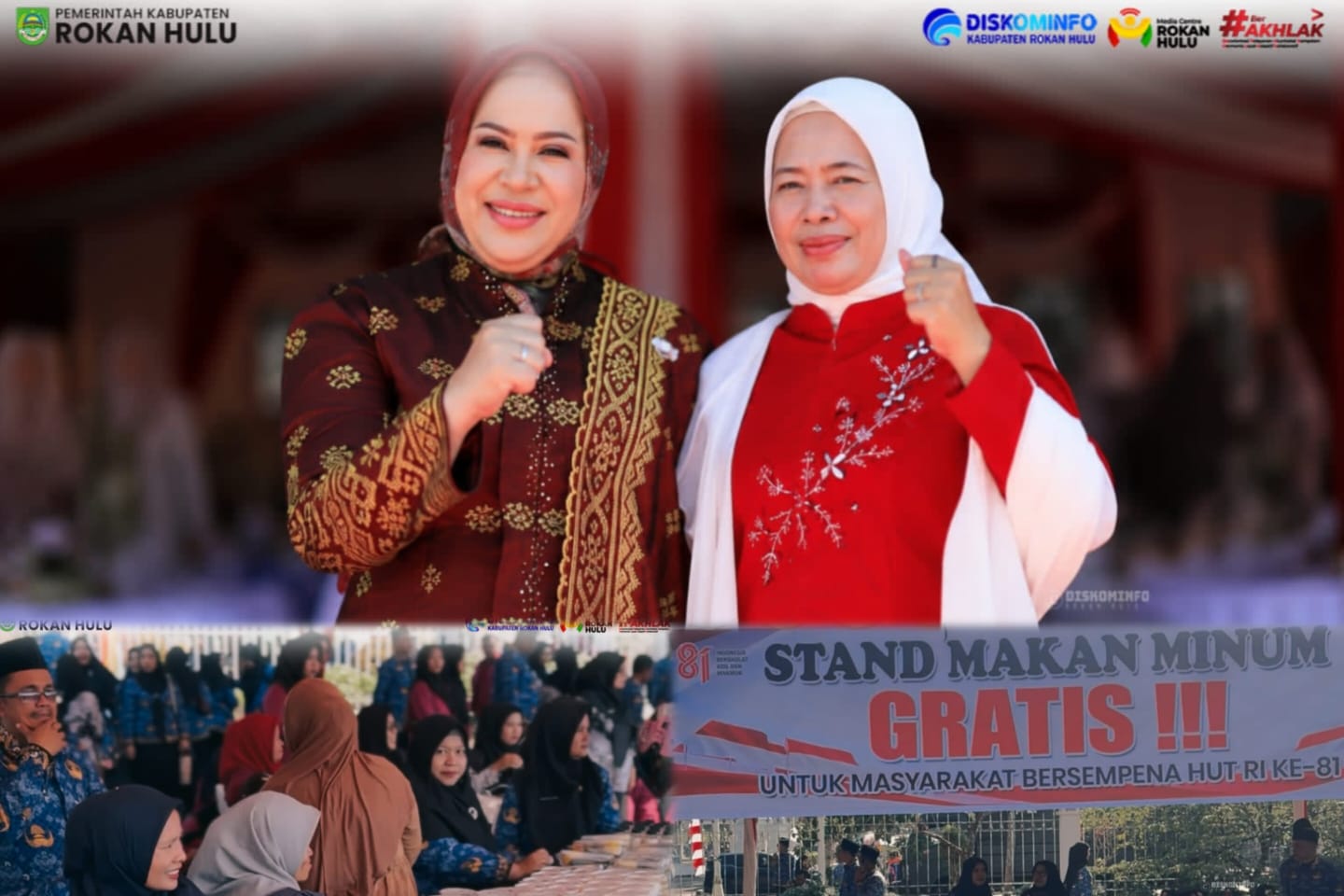 Ketua TP PKK dan GOW Rohul