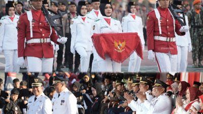 Upacara Penurunan Bendera Merah Putih