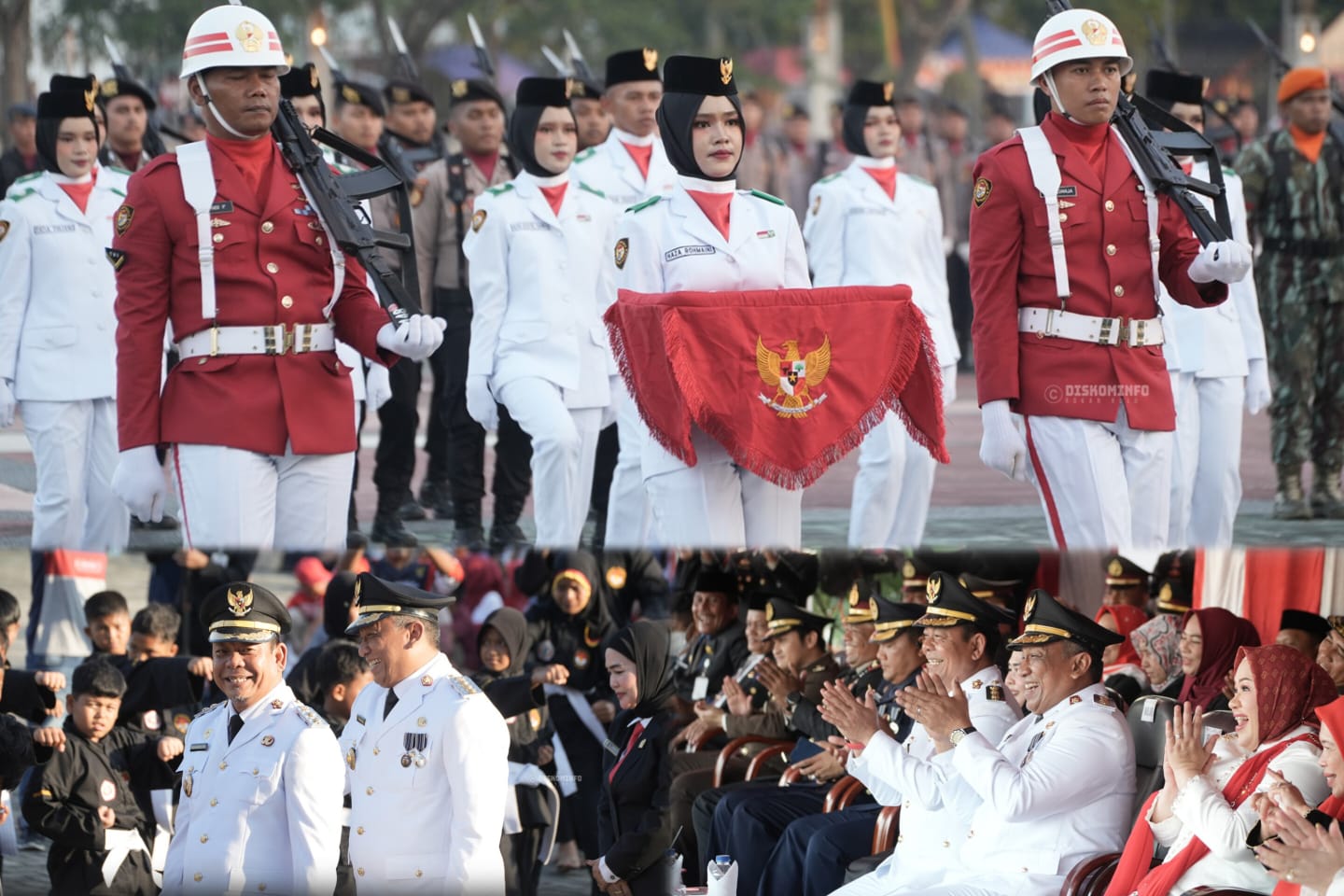 Upacara Penurunan Bendera Merah Putih