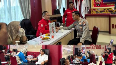 Donor Darah Polres Rohul