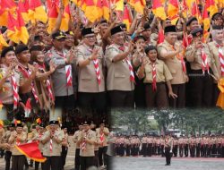 Peringati Hari Pramuka ke-65, Kwarcab Rokan Hulu Gelar Pelantikan Pengurus dan Apel Besar