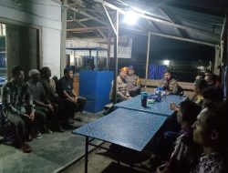 Serap Aspirasi, Kapolsek Ujung Batu Sambangi Warga RW 06 Teriak Hulu Desa Suka Damai